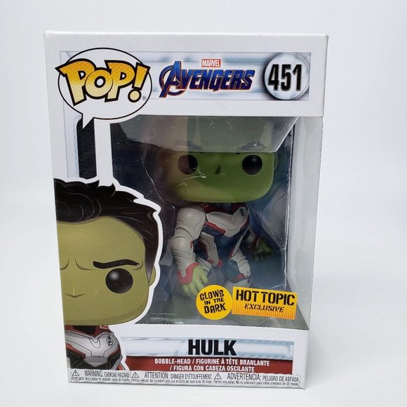 NIB Funko Pops Avengers Hulk 451 Bobblehead Figurine Doll - Picture 1 of 4
